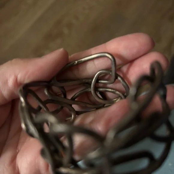 Vintage Silver Cuff Bracelet Retro abstract Glam - Picture 7 of 7